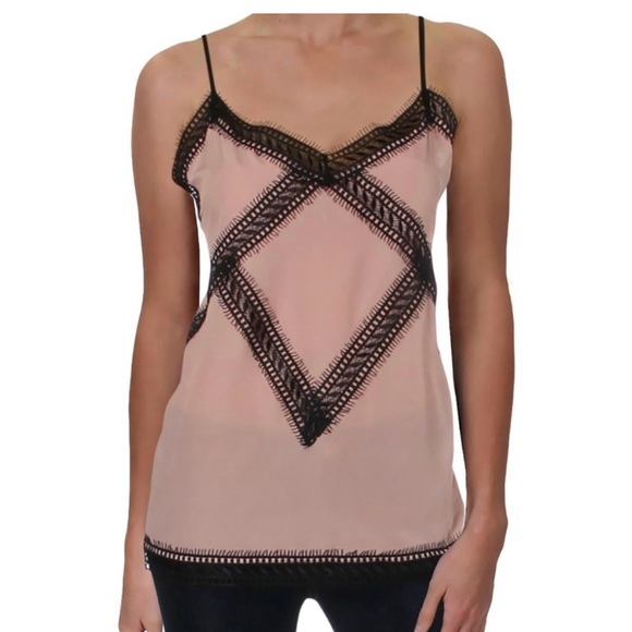 Bloomingdale’s AQUA Lace Trim Camisole - Picture 3 of 7